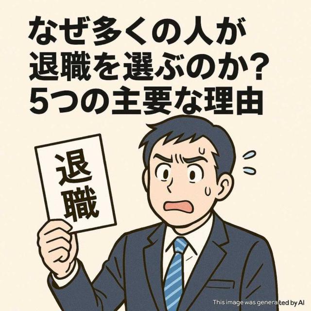 なぜ多くの人が退職を選ぶのか？5つの主要な理由
