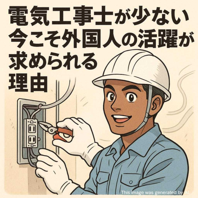 電気工事士が少ない今こそ外国人の活躍が求められる理由