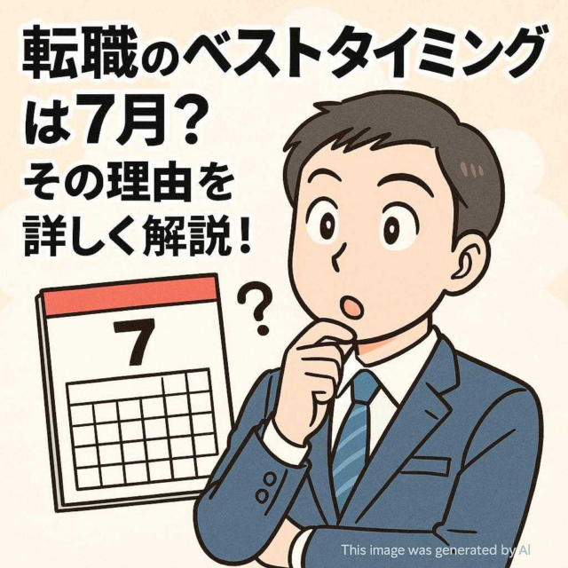 転職のベストタイミングは7月？その理由を詳しく解説！