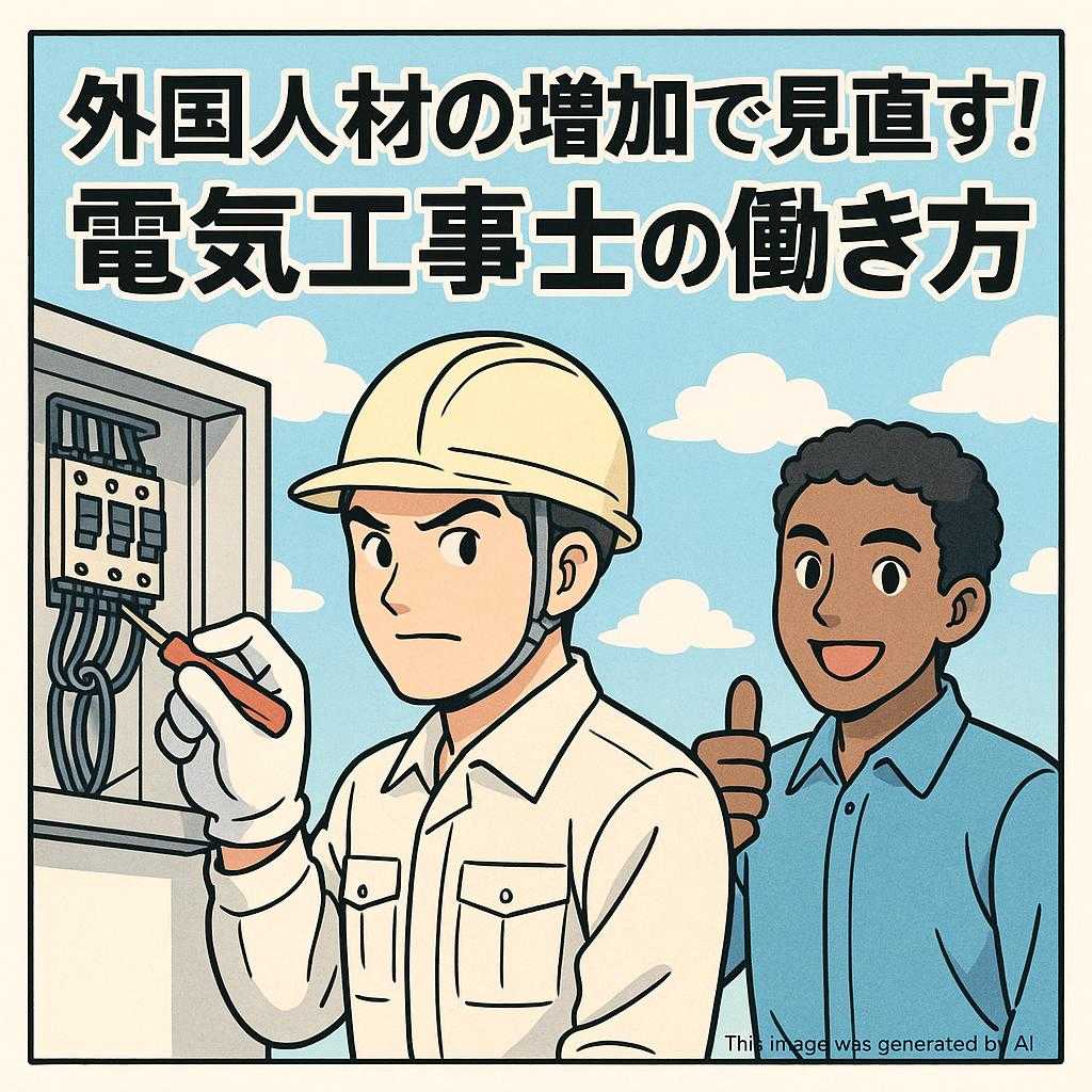 外国人材の増加で見直す！電気工事士の働き方