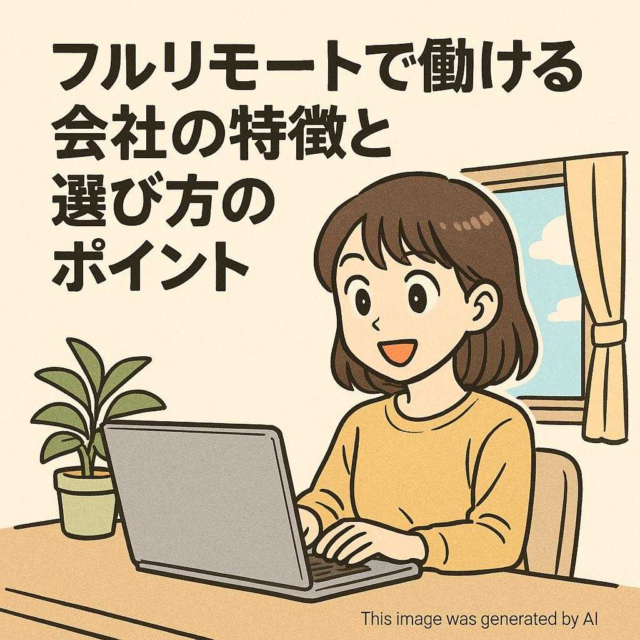 フルリモートで働ける会社の特徴と選び方のポイント