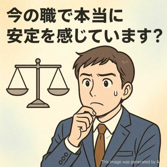 今の職で本当に安定を感じていますか？