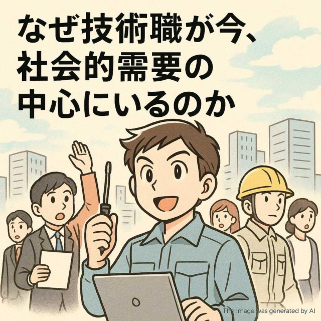 なぜ技術職が今、社会的需要の中心にいるのか