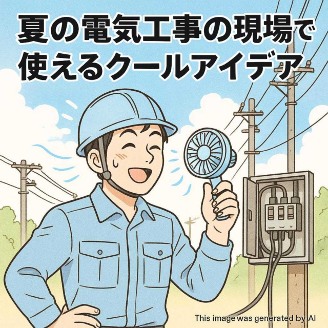 夏の電気工事の現場で使えるクールアイデア