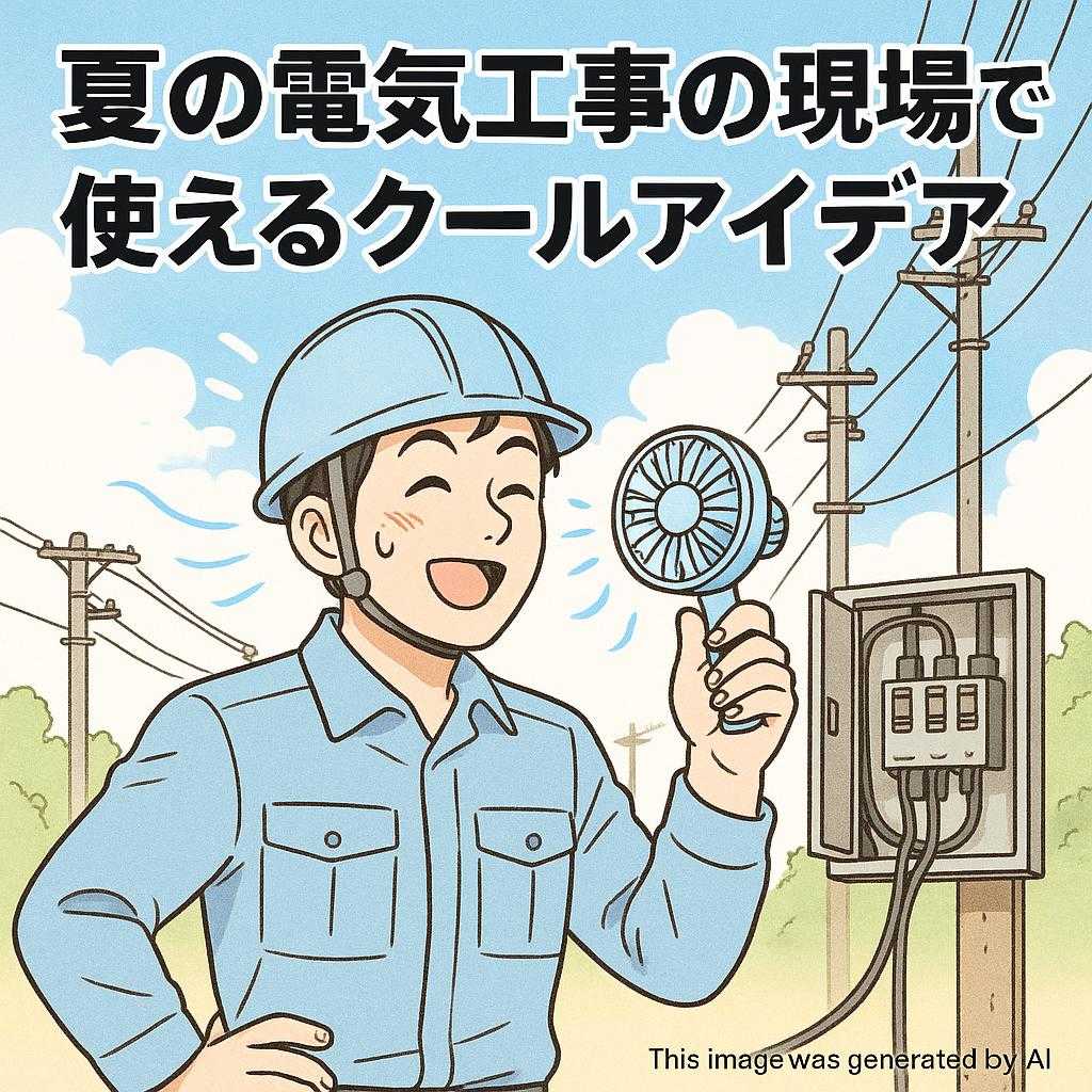 夏の電気工事の現場で使えるクールアイデア