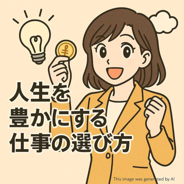 人生を豊かにする仕事の選び方