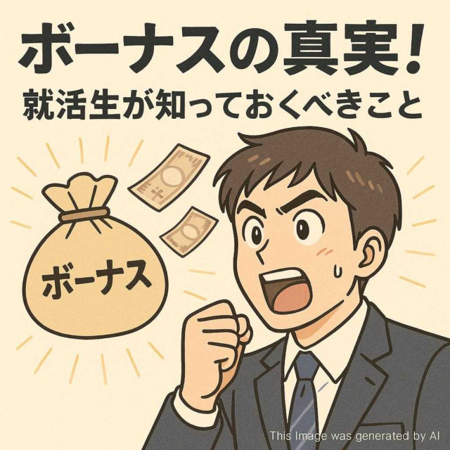 ボーナスの真実！就活生が知っておくべきこと