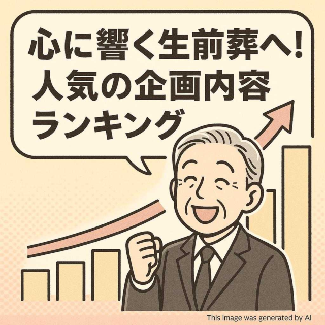 心に響く生前葬へ！人気の企画内容ランキング
