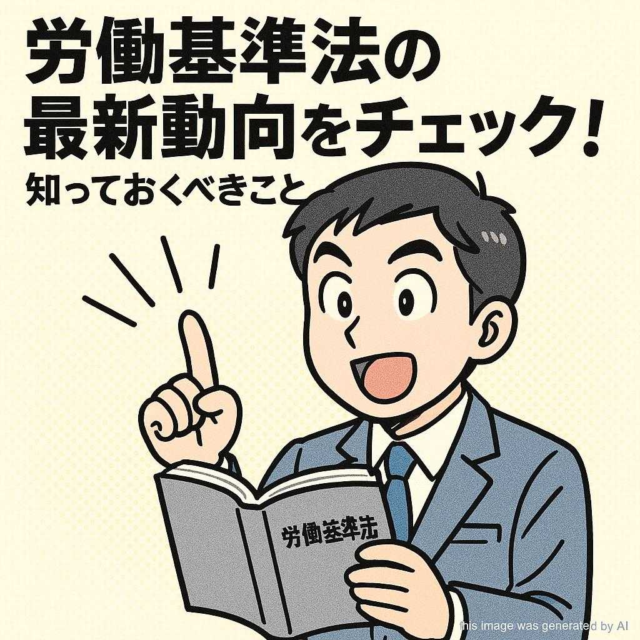 労働基準法の最新動向をチェック！知っておくべきこと