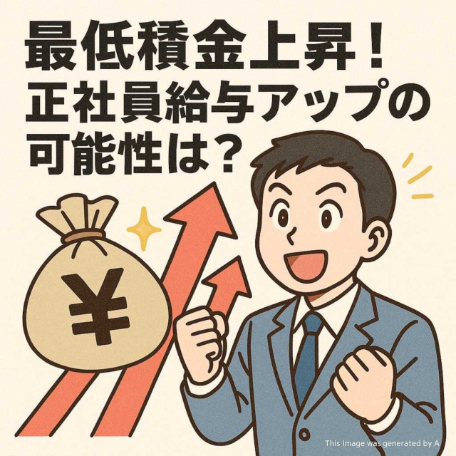 最低賃金上昇！正社員給与アップの可能性は？