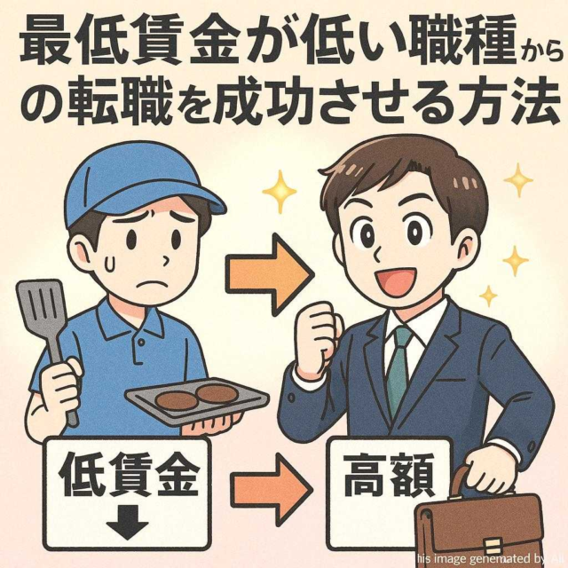 最低賃金が低い職種からの転職を成功させる方法