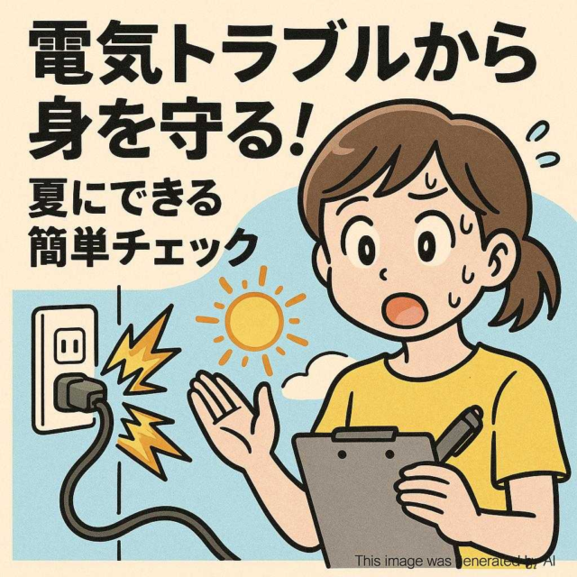 電気トラブルから身を守る！夏にできる簡単チェック