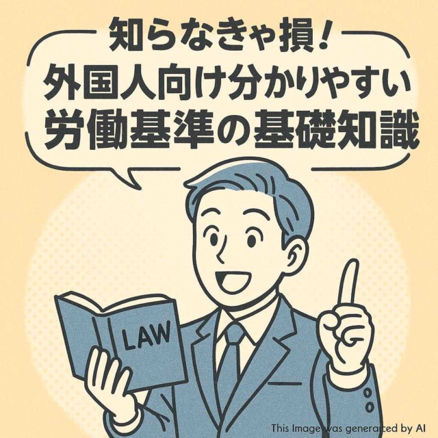 知らなきゃ損！外国人向け分かりやすい労働基準の基礎知識