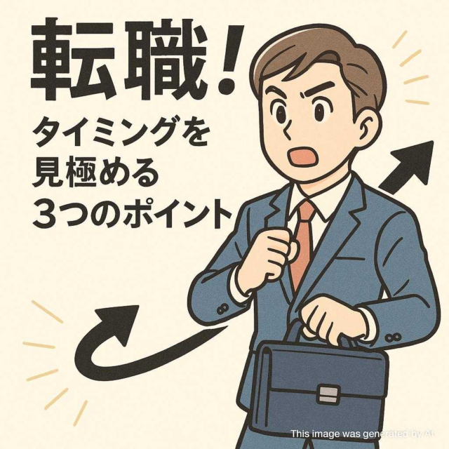 転職！タイミングを見極める３つのポイント