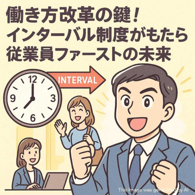 働き方改革の鍵！インターバル制度がもたらす従業員ファーストの未来