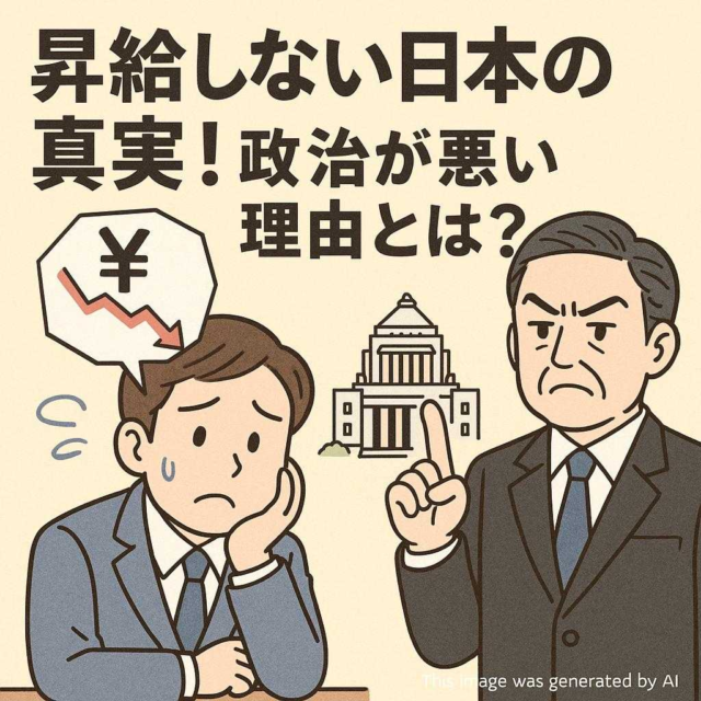 昇給しない日本の真実！政治が悪い理由とは？
