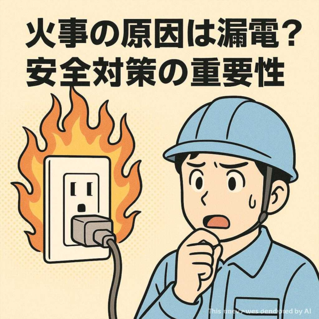 火事の原因は漏電？安全対策の重要性