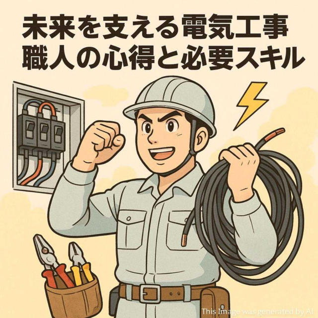未来を支える電気工事職人の心得と必要スキル