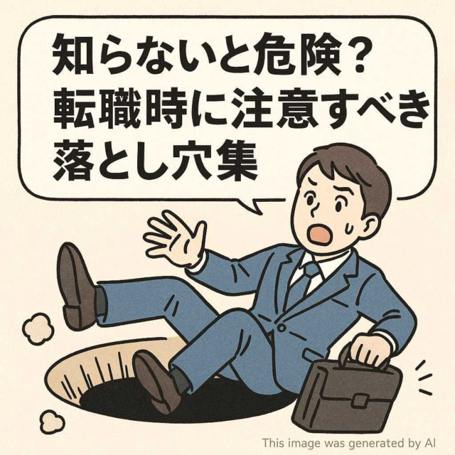 知らないと危険？転職時に注意すべき落とし穴集