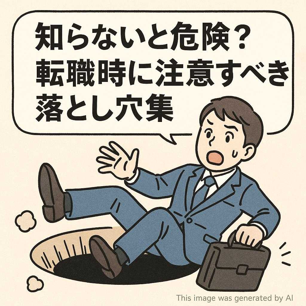知らないと危険？転職時に注意すべき落とし穴集