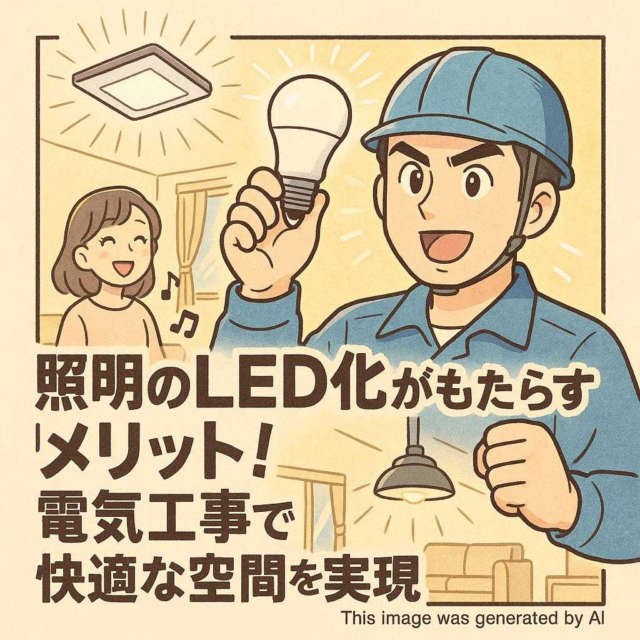 照明のLED化がもたらすメリット！電気工事で快適な空間を実現