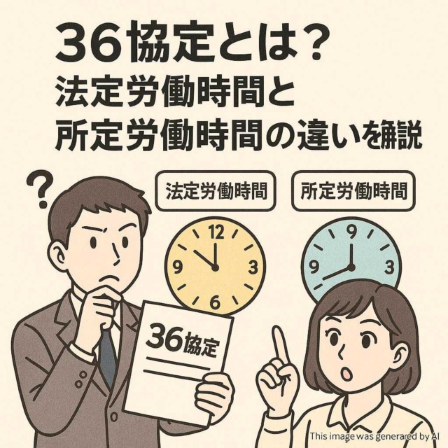 36協定とは？法定労働時間と所定労働時間の違いを解説
