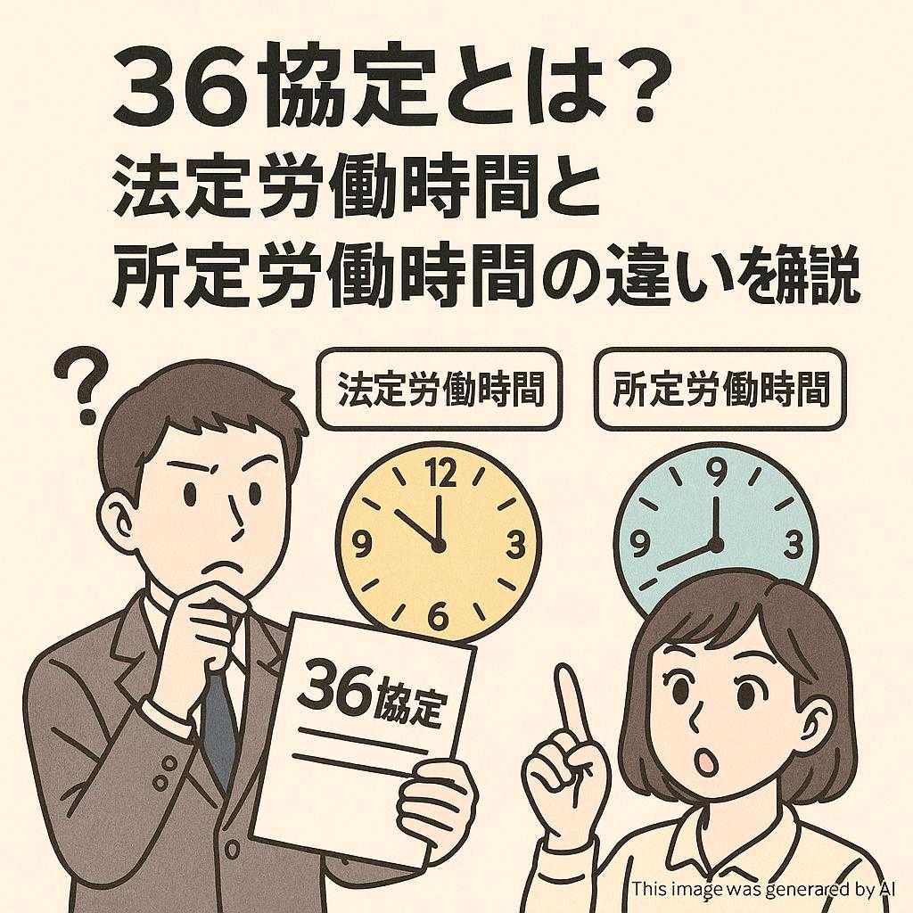 36協定とは?法定労働時間と所定労働時間の違いを解説
