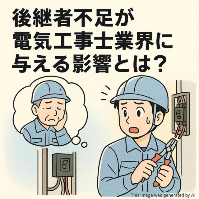 後継者不足が電気工事士業界に与える影響とは？