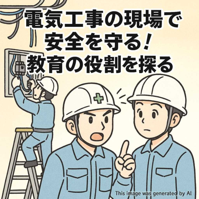 電気工事の現場で安全を守る！教育の役割を探る