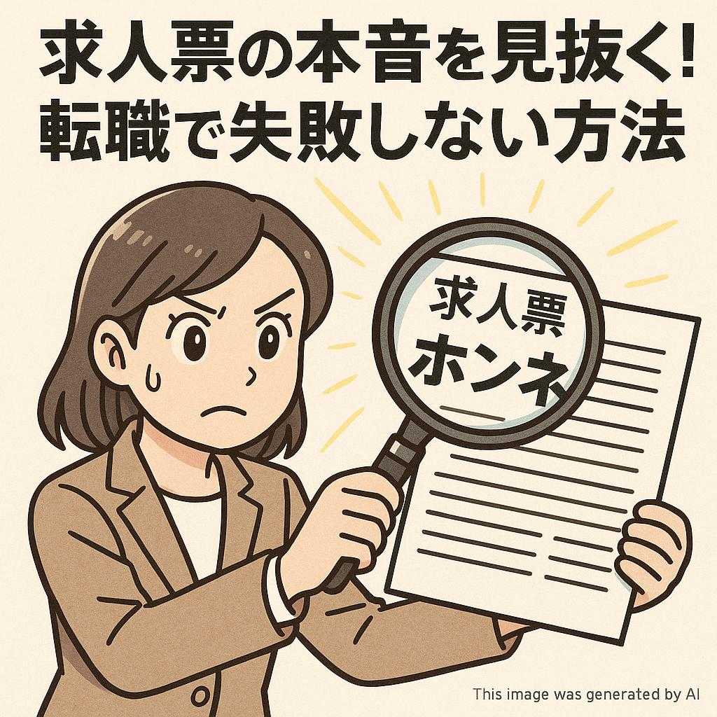 求人票の本音を見抜く!転職で失敗しない方法