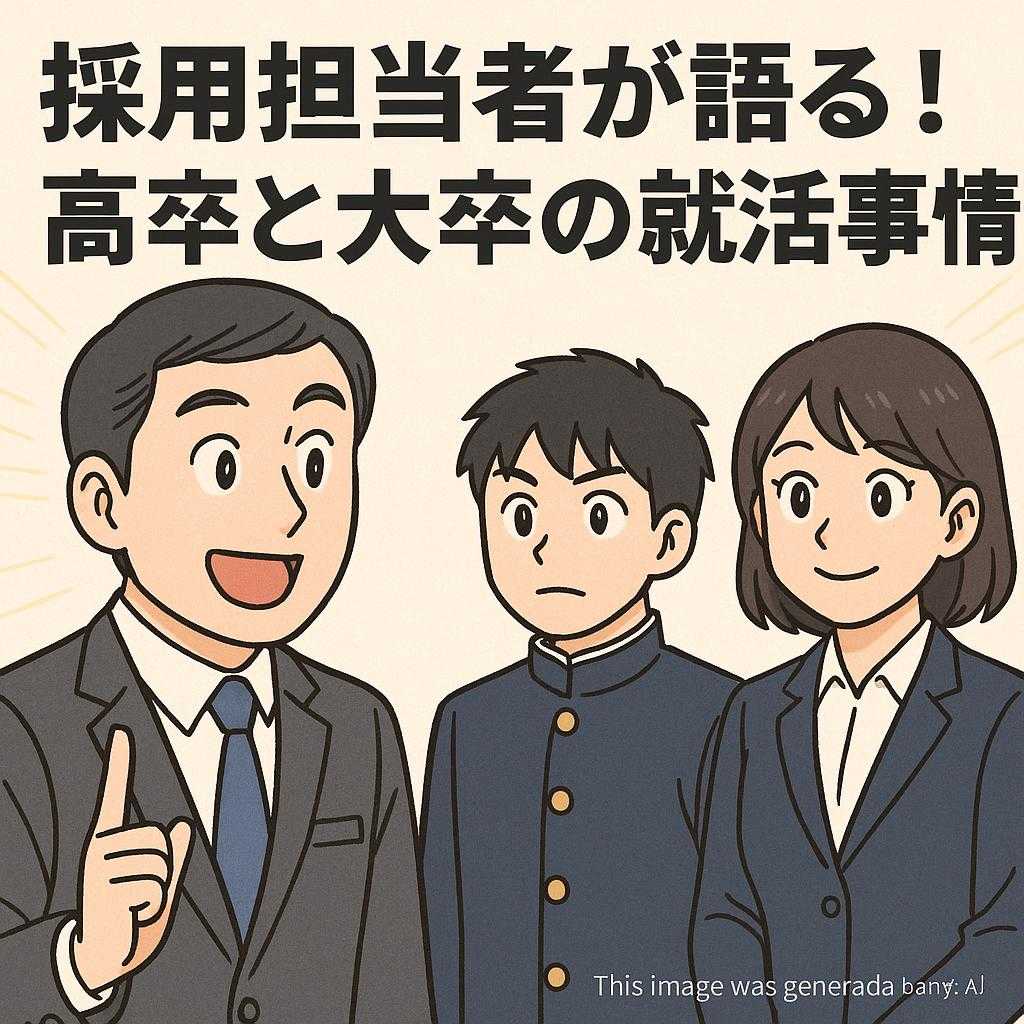 採用担当者が語る!高卒と大卒の就活事情