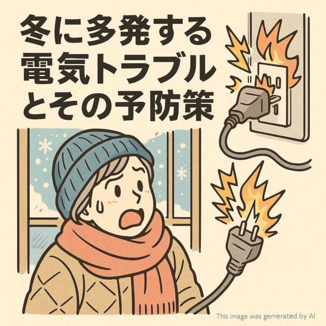冬に多発する電気トラブルとその予防策
