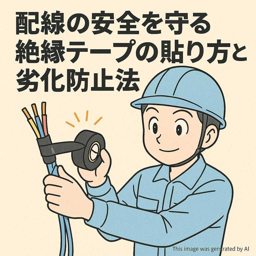 配線の安全を守る絶縁テープの貼り方と劣化防止法