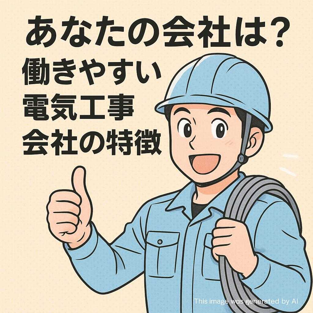 あなたの会社は?働きやすい電気工事会社の特徴