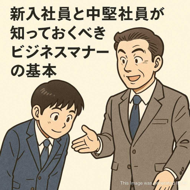 新入社員と中堅社員が知っておくべきビジネスマナーの基本