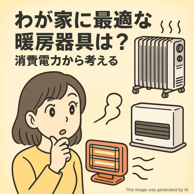 わが家に最適な暖房器具は？消費電力から考える