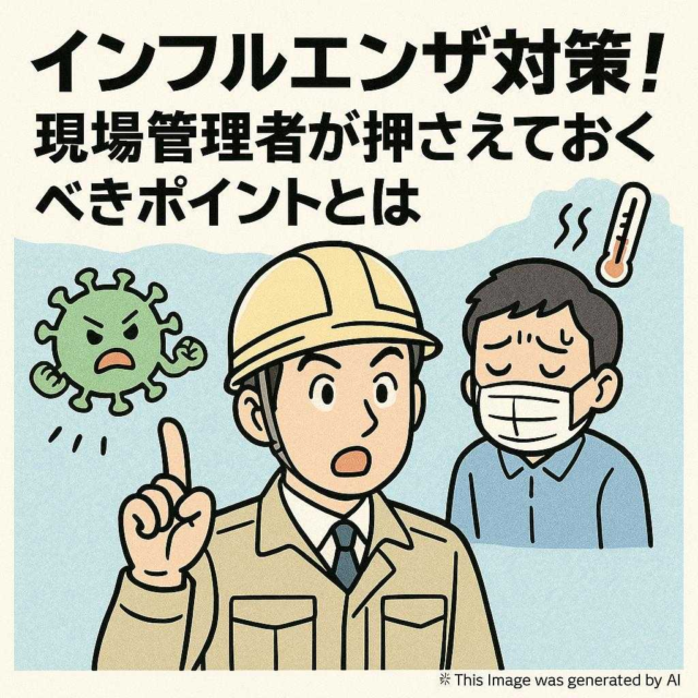 インフルエンザ対策！現場管理者が押さえておくべきポイントとは