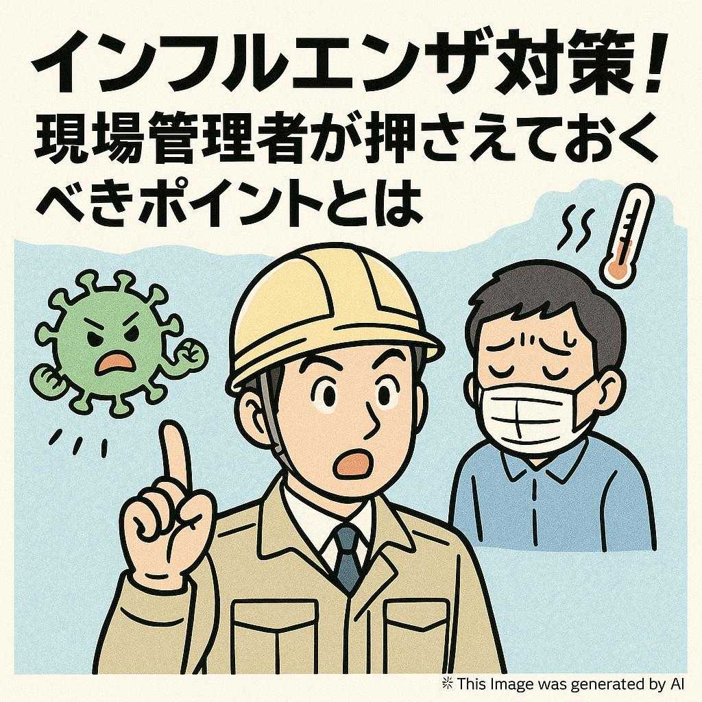 インフルエンザ対策！現場管理者が押さえておくべきポイントとは