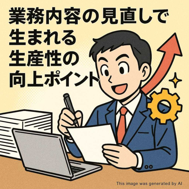 業務内容の見直しで生まれる生産性の向上ポイント