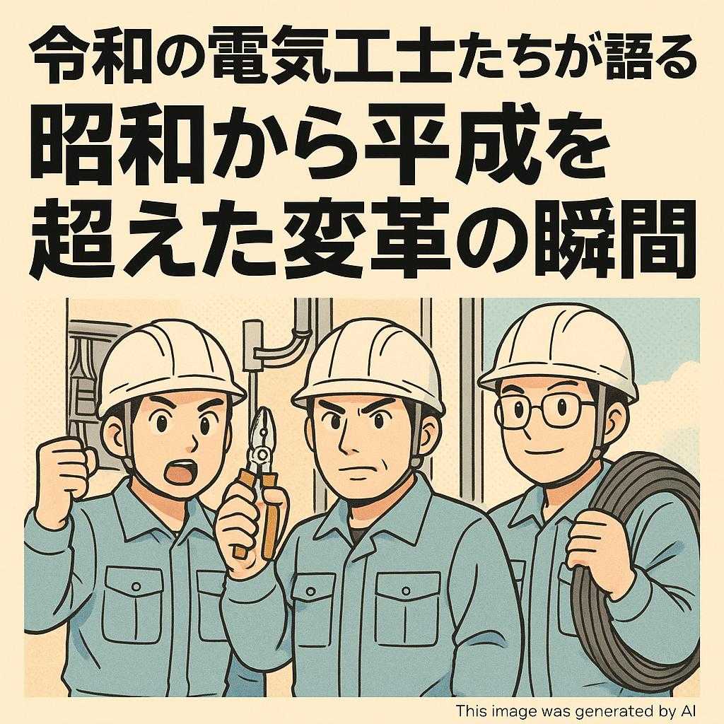 令和の電気工士たちが語る！昭和から平成を超えた変革の瞬間