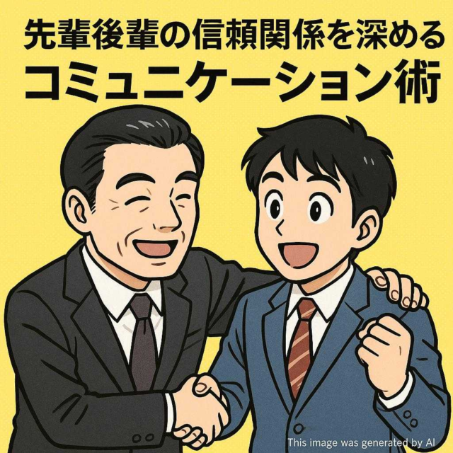 先輩後輩の信頼関係を深める！コミュニケーション術