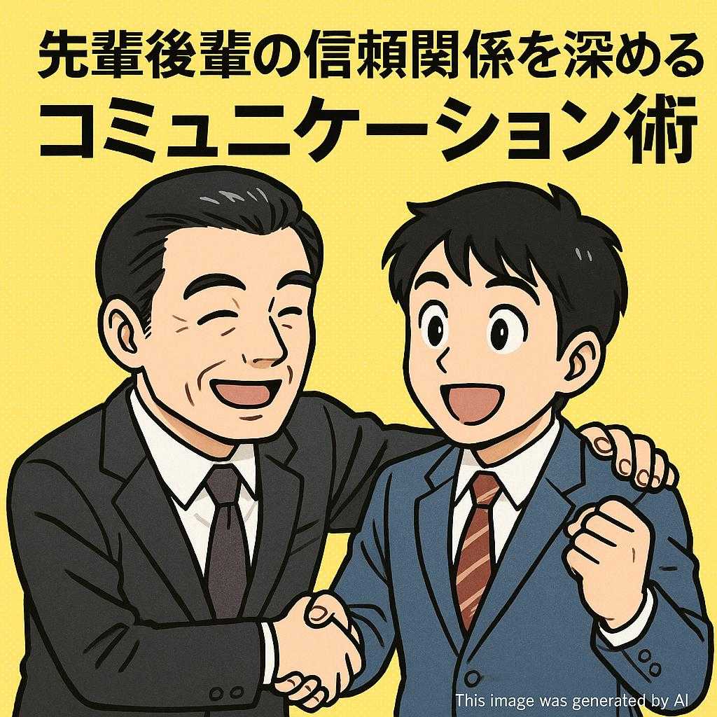 先輩後輩の信頼関係を深める！コミュニケーション術