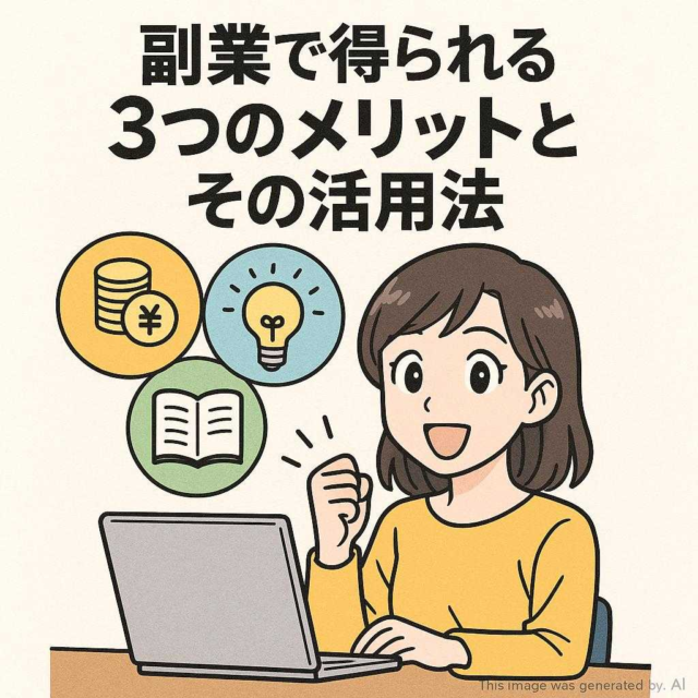 副業で得られる3つのメリットとその活用法