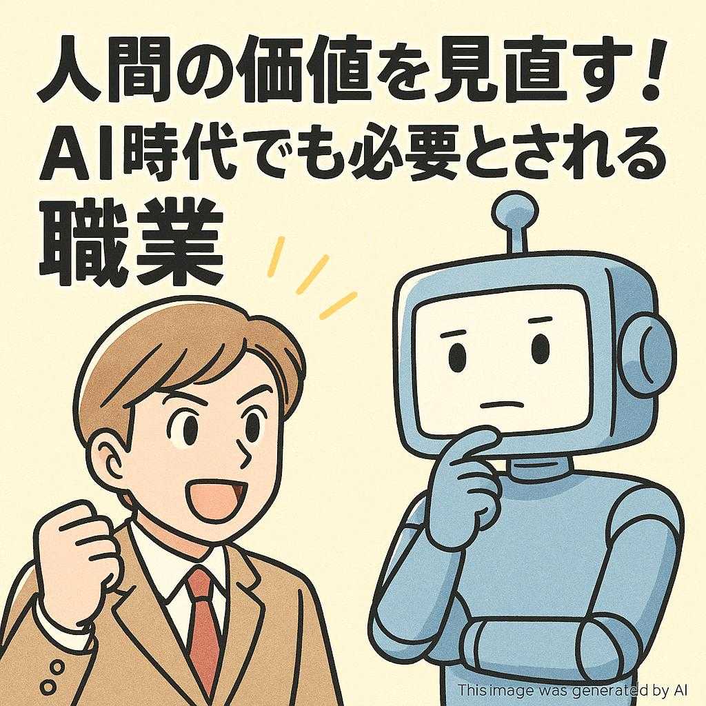 人間の価値を見直す！AI時代でも必要とされる職業