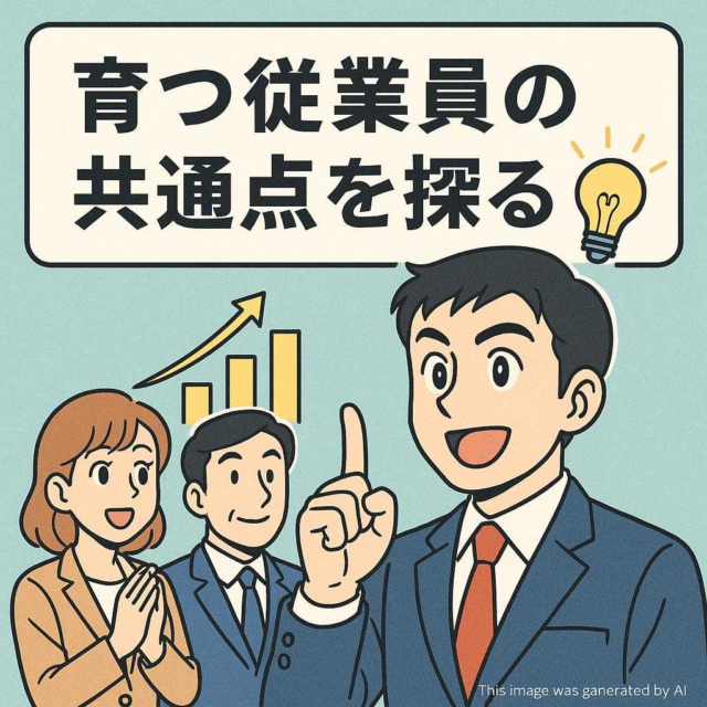 育つ従業員の共通点を探る