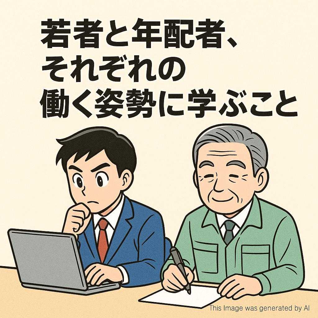 若者と年配者、それぞれの働く姿勢に学ぶこと