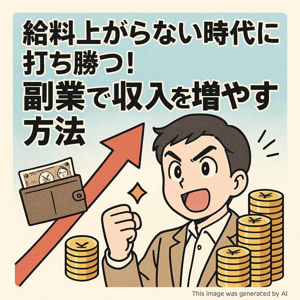 給料上がらない時代に打ち勝つ！副業で収入を増やす方法
