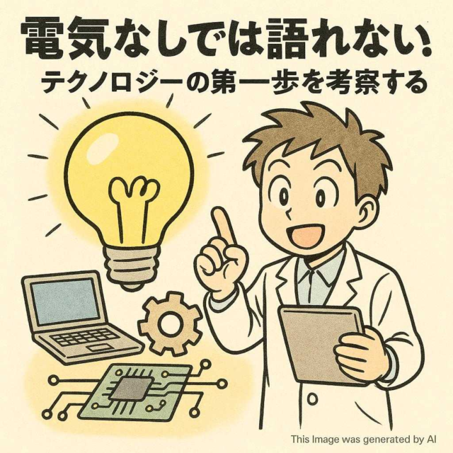 電気なしでは語れない?!テクノロジーの第一歩を考察する