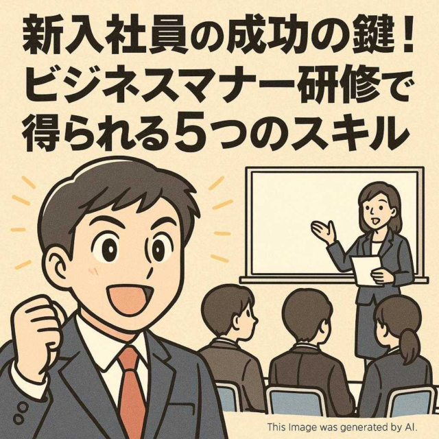 新入社員の成功の鍵！ビジネスマナー研修で得られる5つのスキル