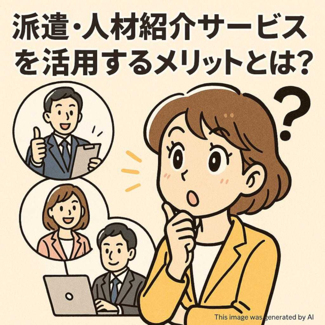 派遣・人材紹介サービスを活用するメリットとは？